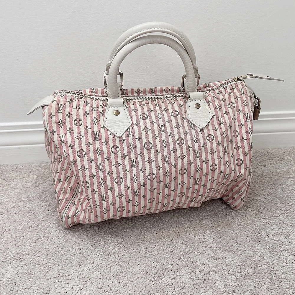 Louis Vuitton Monogram Mini Lin Speedy 30 - Picture 1 of 15